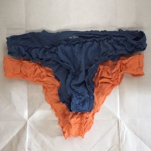 Aerie Eyelet Cheeky Bikini Bottom (Bundle of 2)